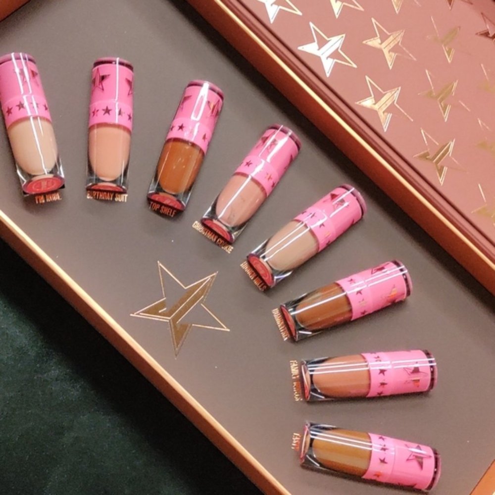 JEFFREE STAR COSMETICS MINI NUDES 2 LIQUID LIPSTICK BUNDLE VAULT PINKS TAN BROWN
